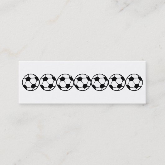 サッカーパターン スキニー名刺 (正面)