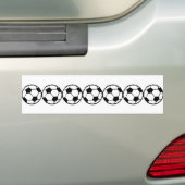 サッカーパターン バンパーステッカー (車上)