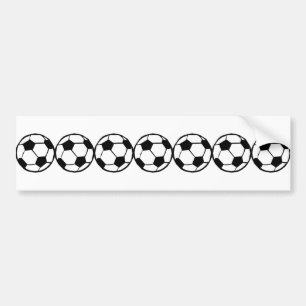 サッカーパターン バンパーステッカー