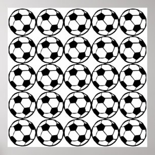 サッカーパターン ポスター