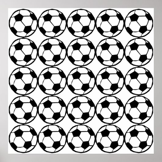 サッカーパターン ポスター (正面)