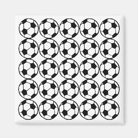 サッカーパターン マグネット (正面)