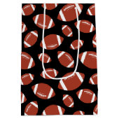 サッカーパターン ミディアムペーパーバッグ (裏面)