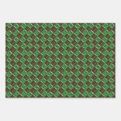 サッカーパターン ラッピングペーパーシート (正面2)