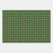 サッカーパターン ラッピングペーパーシート (正面)