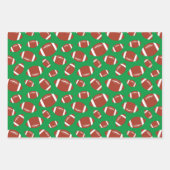 サッカーパターン ラッピングペーパーシート (正面)