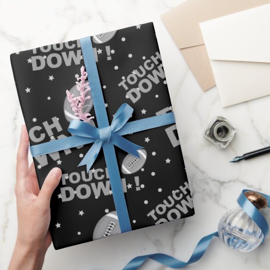 サッカーパターン ラッピングペーパー (ギフト)