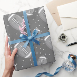 サッカーパターン ラッピングペーパー