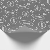 サッカーパターン ラッピングペーパー (角)