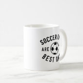 サッカーパパが最高のパパ コーヒーマグカップ (正面右)