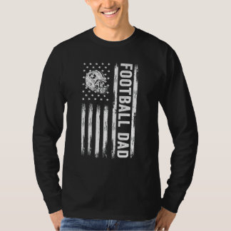 サッカーパパアメリカ国旗誇りを持ったパパのバレエFa Tシャツ
