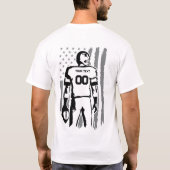 サッカーパパカスタマイズ可能なシャツ Tシャツ (裏面)