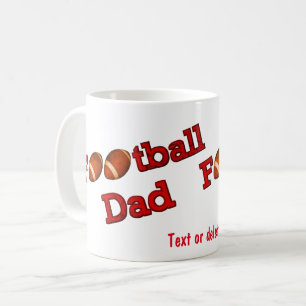 サッカーパパカワイイパーソナライズされた コーヒーマグカップ