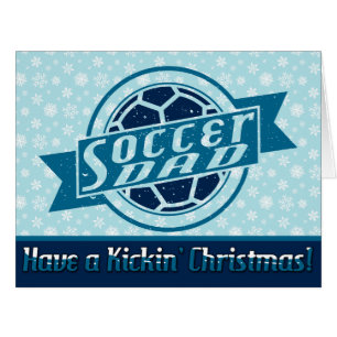 サッカーパパクリスマスカード