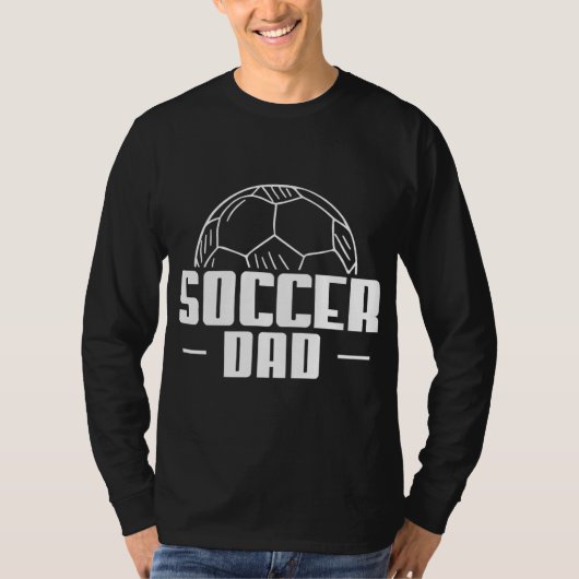 サッカーパパサッカー選手コーチ Tシャツ (正面)