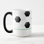 サッカーパパスポーツチームスピリットボールゴール選手 モーフィングマグカップ (左)