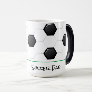 サッカーパパスポーツチームスピリットボールゴール選手 モーフィングマグカップ