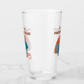 サッカーパパスポーツ愛好家オレンジブルーヴィンテージ タンブラーグラス (右)