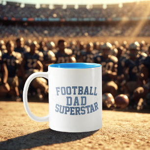 サッカーパパスーパースターコーヒーマグ ツートーンマグカップ