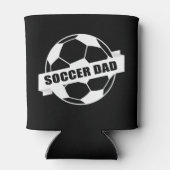 サッカーパパファミリーチームプレーヤースポーツ愛好家 缶クーラー (裏面)