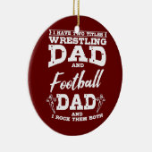 サッカーパパレスリングスポーツレスラープレーヤー セラミックオーナメント (右)