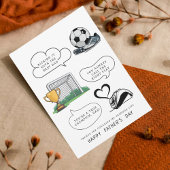 サッカーパパ父のデイカード カード