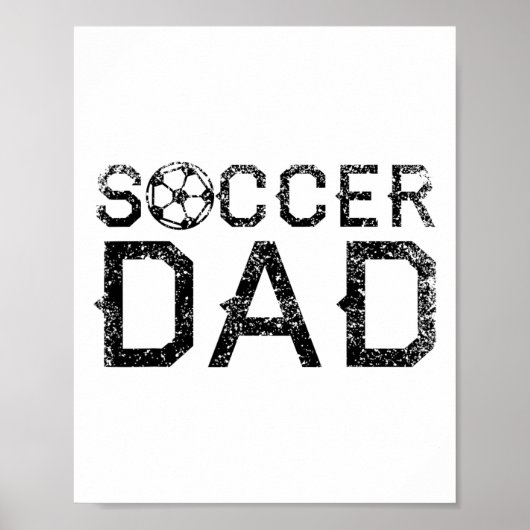 サッカーパパ選手パパ父1 ポスター (正面)