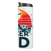 サッカーパパ：サンセットストライカーシルエット タンブラー (回転右)