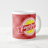 サッカーパパ ジャンボコーヒーマグカップ (正面右)