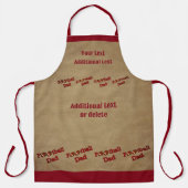 サッカーパパ パーソナライズされた エプロン (正面)