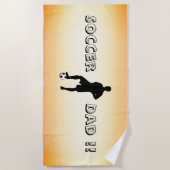 サッカーパパ ビーチタオル (正面)