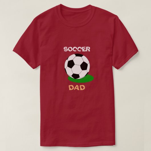 サッカーパパ、ボールTシャツ Tシャツ (デザイン正面)