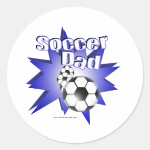 サッカーパパ ラウンドシール
