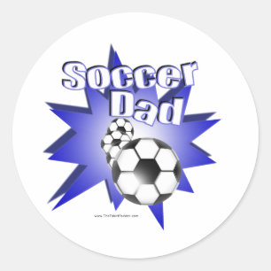 サッカーパパ ラウンドシール