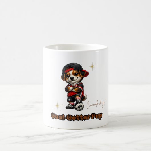 サッカーパピーハーフマグ コーヒーマグカップ (中央)