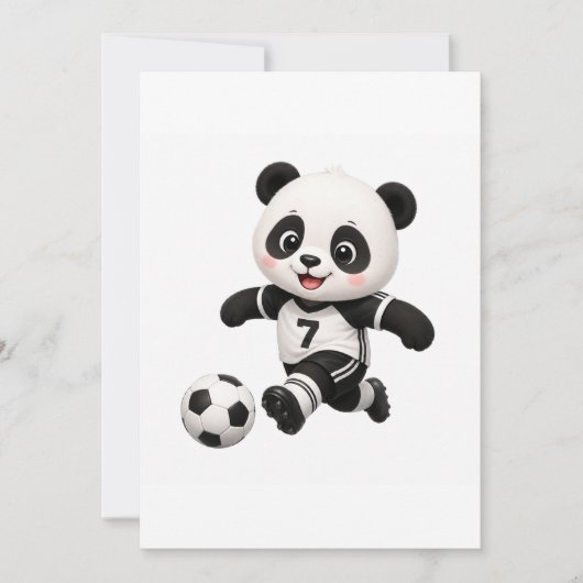 サッカーパンダの招待状 招待状 (正面)