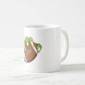 サッカーパンプキン顔 コーヒーマグカップ (正面右)