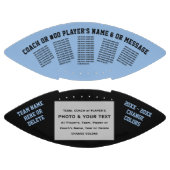 サッカーパーソナライズされたと写真、色の変更 アメリカンフットボール (パネル)