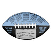 サッカーパーソナライズされたと写真、色の変更 アメリカンフットボール (正面)