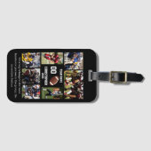 サッカーパーソナライズされたのおもしろい選手 ラゲッジタグ (正面横)