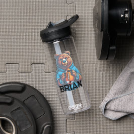 サッカーパーソナライズされたのウォーターボトル ウォーターボトル