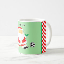 サッカーパーソナライズされたのクリスマス収集可能 コーヒーマグカップ