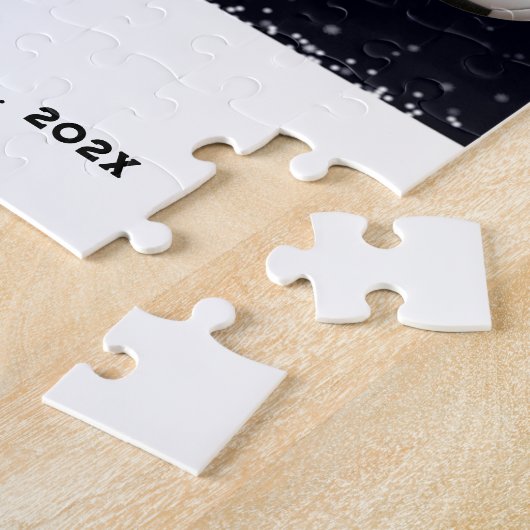 サッカーパーソナライズされたのクリスマス ジグソーパズル (側面)