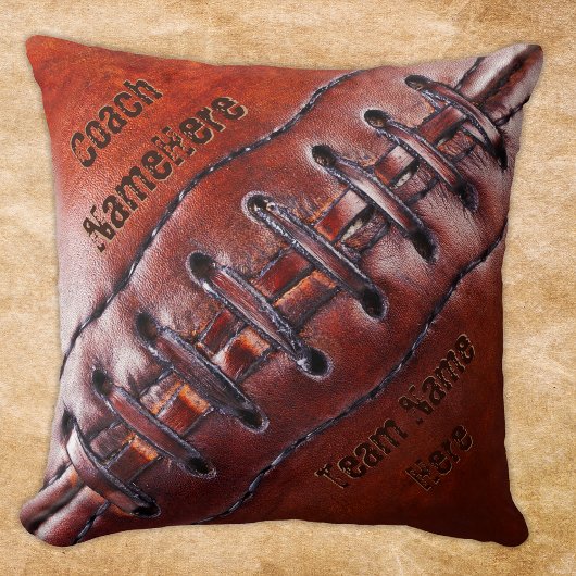 サッカーパーソナライズされたのコーチ又は選手のためのギフト クッション