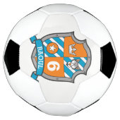 サッカーパーソナライズされたのサッカー狼の名前 サッカーボール (回転)