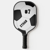 サッカーパーソナライズされたのサッカー ピックルボールラケット (裏面)
