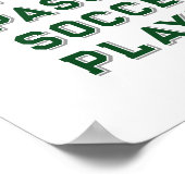 サッカーパーソナライズされたのポスター ポスター (角)