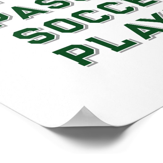 サッカーパーソナライズされたのポスター ポスター (角)