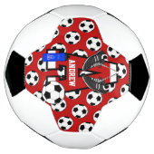 サッカーパーソナライズされたのモノグラム文字A サッカーボール (回転)