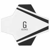 サッカーパーソナライズされたのモノグラム サッカーボール (フラット)